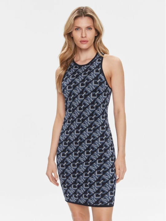 Zdjęcie produktu MICHAEL Michael Kors Sukienka letnia MH381SL9Z6 Granatowy Slim Fit