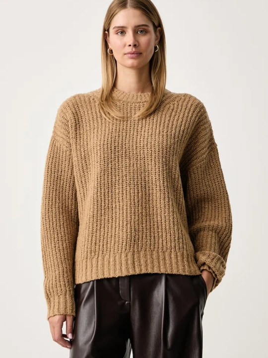 Zdjęcie produktu MICHAEL Michael Kors sweter damski z wełną brązowy