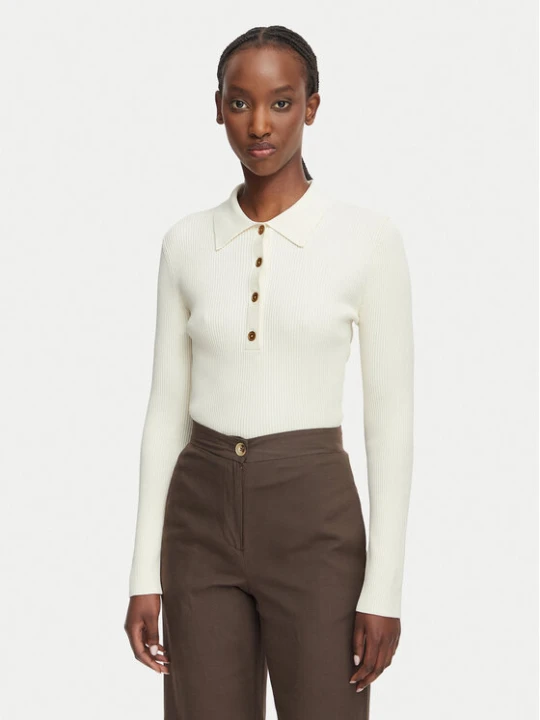Zdjęcie produktu MICHAEL Michael Kors Sweter MR661ER5ZV Kremowy Slim Fit