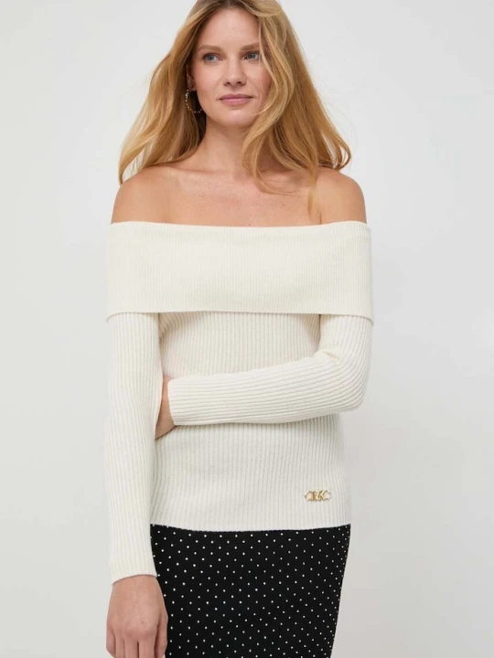 Zdjęcie produktu MICHAEL Michael Kors sweter wełniany beżowy