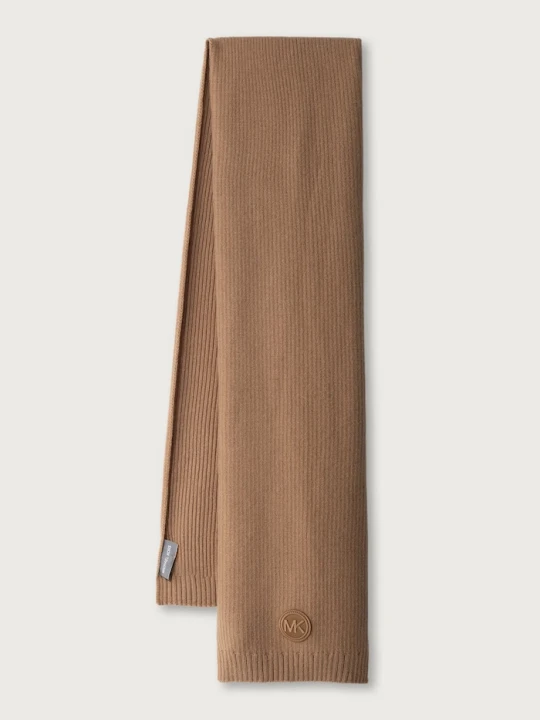 Zdjęcie produktu MICHAEL Michael Kors szalik damski z dodatkiem wełny beżowy