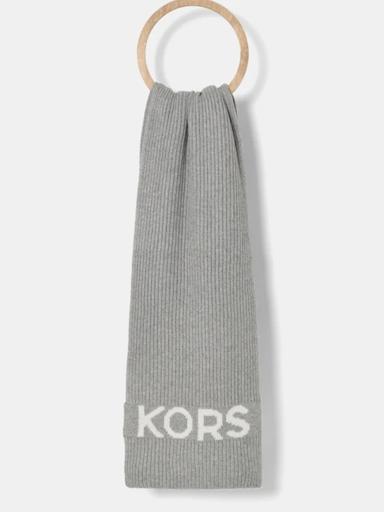 Zdjęcie produktu MICHAEL Michael Kors szalik z domieszką wełny szary