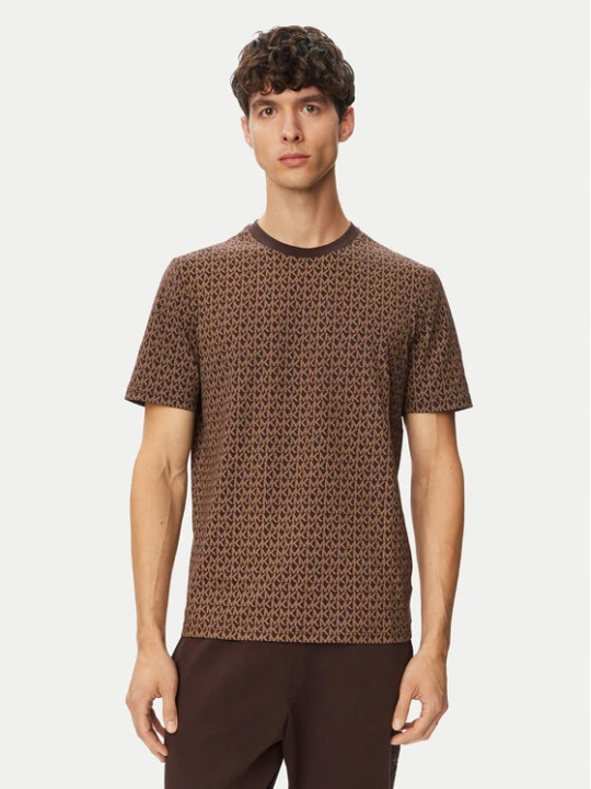 Zdjęcie produktu MICHAEL Michael Kors T-Shirt CS5529A5KS Brązowy ciemny Regular Fit