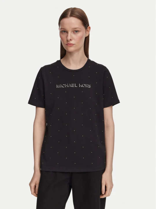 Zdjęcie produktu MICHAEL Michael Kors T-Shirt MT6524Y97J Czarny Regular Fit