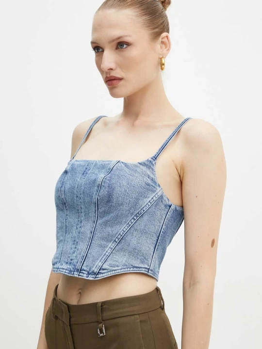 Zdjęcie produktu MICHAEL Michael Kors top jeansowy niebieski