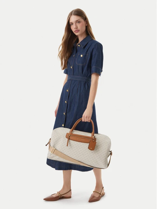 Zdjęcie produktu MICHAEL Michael Kors Torba podróżna Jet Set Travel Extra 30S6GTVU4B Écru Kremowy