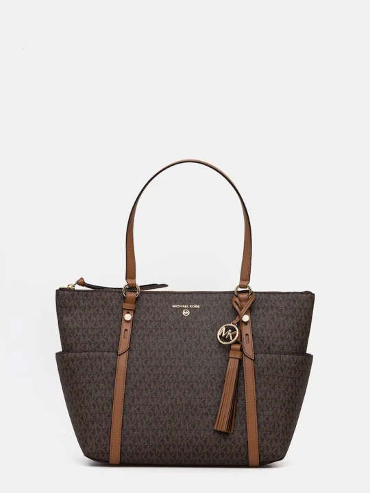 Zdjęcie produktu MICHAEL Michael Kors torebka shopper damska z imitacji skóry brązowy