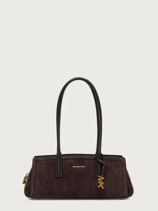 Zdjęcie produktu MICHAEL Michael Kors torebka bagietka damska zamszowa LAILA brązowy