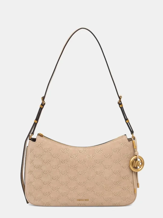 Zdjęcie produktu MICHAEL Michael Kors torebka crossbody damska skórzana Nolita beżowy