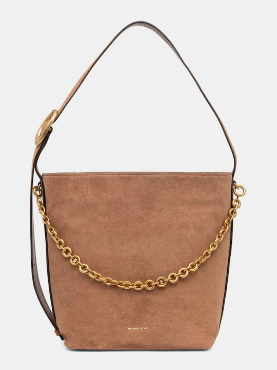 Zdjęcie produktu MICHAEL Michael Kors torebka hobo damska zamszowa Nolita brązowy