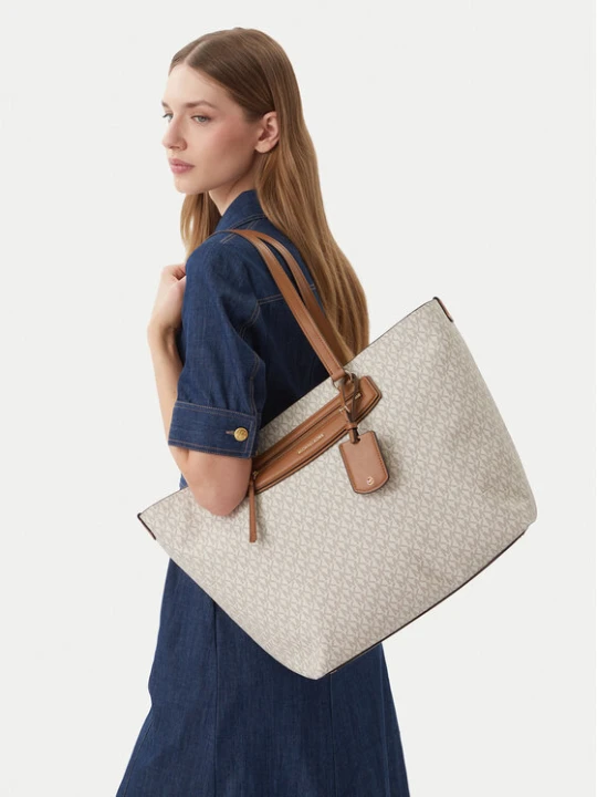 Zdjęcie produktu MICHAEL Michael Kors Torebka Jet Set 30S6GTVT4B Écru Kremowy