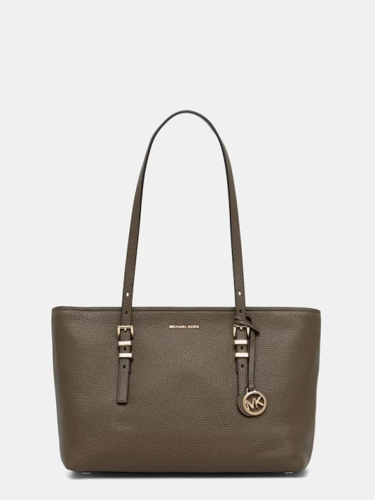 Zdjęcie produktu MICHAEL Michael Kors torebka shopper damska skórzana QUINN zielony