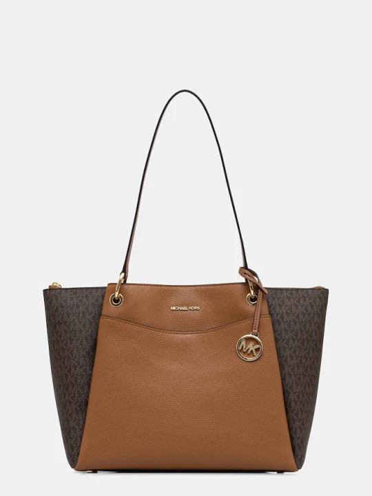 Zdjęcie produktu MICHAEL Michael Kors torebka shopper damska z imitacji skóry May brązowy