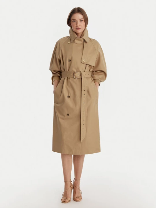 Zdjęcie produktu MICHAEL Michael Kors Trencz MR620FLKQH Beżowy Oversize