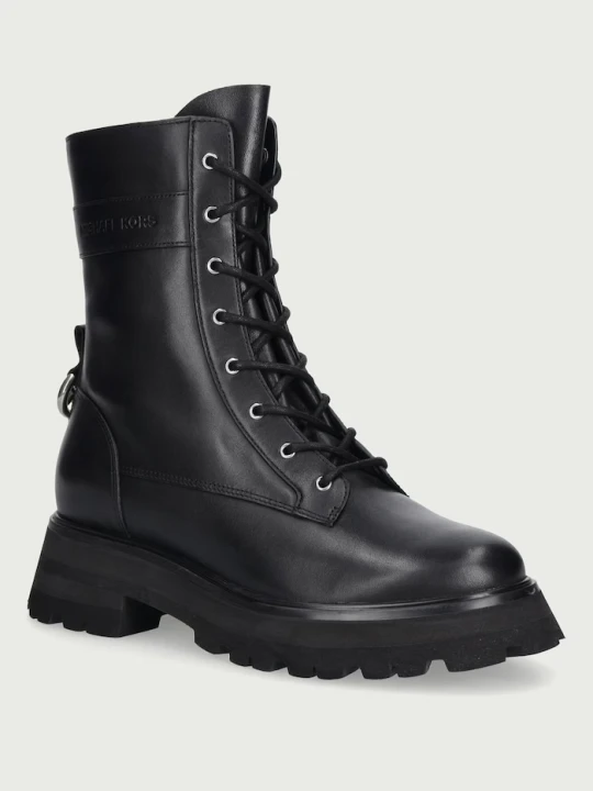 Zdjęcie produktu MICHAEL Michael Kors workery na platformie damskie skórzane Caleb Lug Bootie czarny