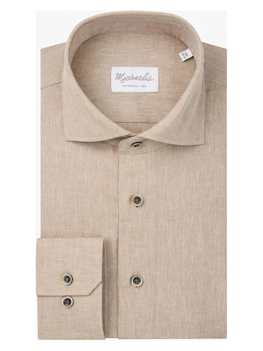 Zdjęcie produktu Michaelis Koszula - Slim fit - w kolorze beżowym rozmiar: 41