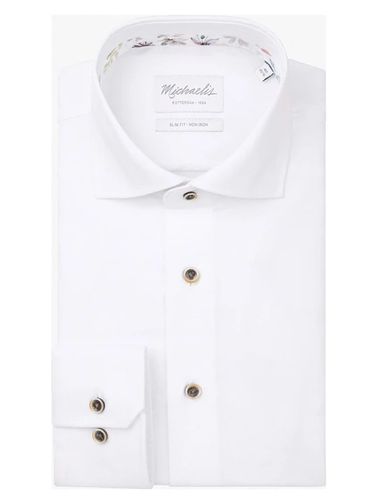 Zdjęcie produktu Michaelis Koszula - Slim fit - w kolorze białym rozmiar: 45