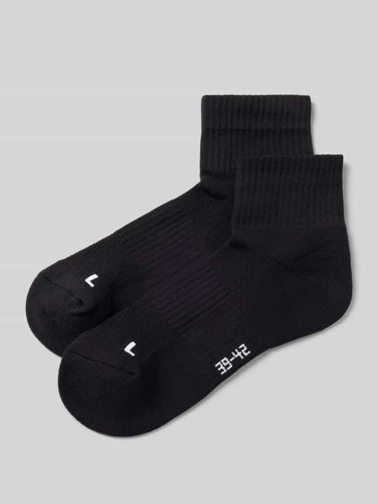 Zdjęcie produktu Mid Running Socks w 2‑pakiecie z prążkowanymi ściągaczami Snocks Czarny