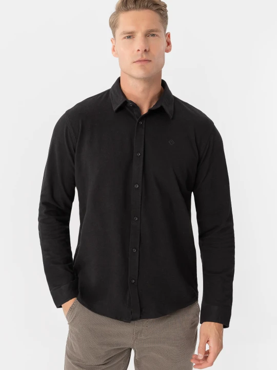 Zdjęcie produktu Miękka koszula, Slim Fit, K-STERRY Volcano Czarny