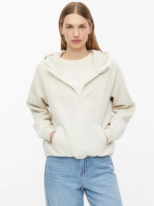 Zdjęcie produktu Miękka rozpinana bluza o kroju oversize s.Oliver beżowy
