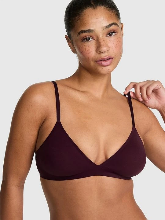 Zdjęcie produktu Miękki biustonosz bralette bez fiszbin i bez wypełnienia Marshmallow Victoria's Secret Fioletowy