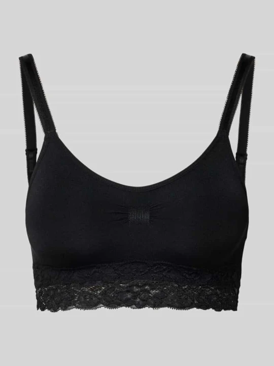 Zdjęcie produktu Miękki biustonosz z koronką Magic Bodyfashion Czarny