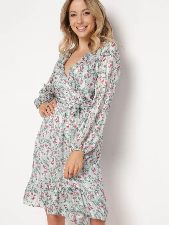 Zdjęcie produktu Miętowa Sukienka Raikea R&f Fashion Miętowy