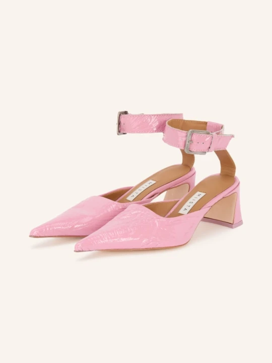 Zdjęcie produktu Miista Lakierowane Czółenka Qori pink