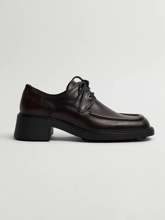 Zdjęcie produktu Miista loafersy damskie skórzane Karolien bordowy