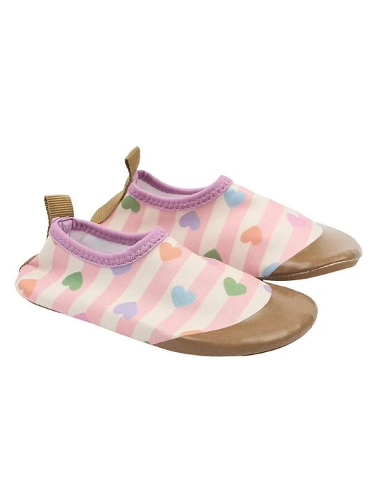 Zdjęcie produktu mikk-line Buty kąpielowe w kolorze beżowo-jasnoróżowym rozmiar: 21/22