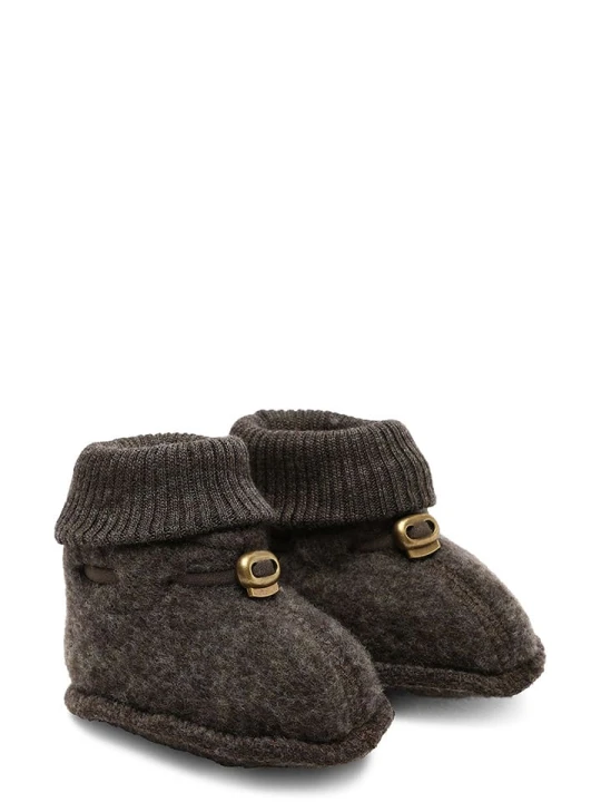 Zdjęcie produktu mikk-line Buty w kolorze ciemnobrązowym do raczkowania rozmiar: 50/56