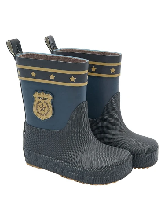 Zdjęcie produktu mikk-line Kalosze "Wellies" w kolorze granatowym do chodzenia na boso rozmiar: 26
