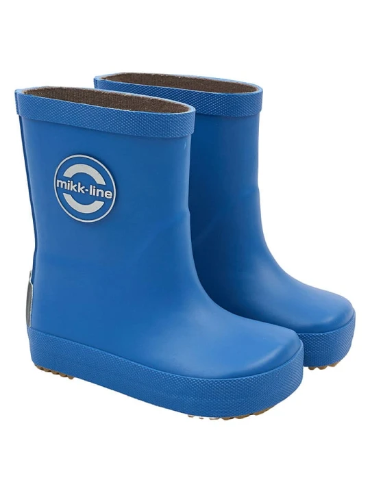 Zdjęcie produktu mikk-line Kalosze "Wellies" w kolorze niebieskim do chodzenia na boso rozmiar: 25