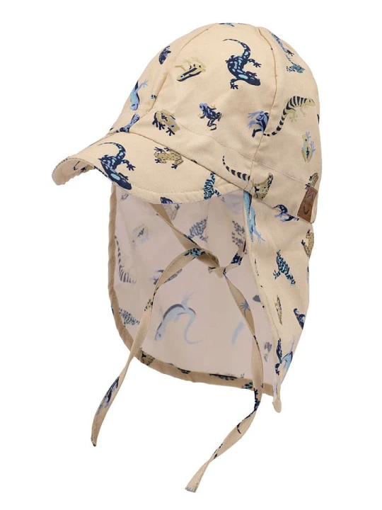 Zdjęcie produktu mikk-line Kapelusz w kolorze beżowo-niebieskim rozmiar: 55 cm