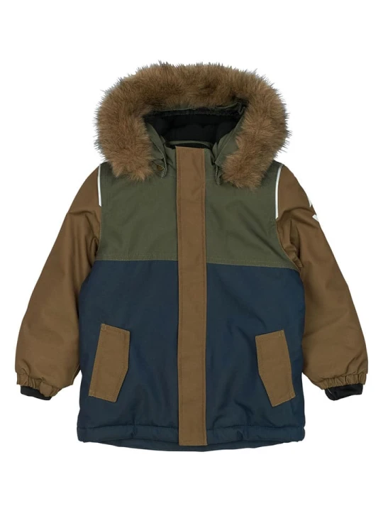 Zdjęcie produktu mikk-line Parka w kolorze jasnobrązowo-granatowym rozmiar: 146