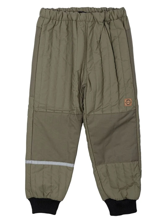 Zdjęcie produktu mikk-line Spodnie termiczne w kolorze khaki rozmiar: 128
