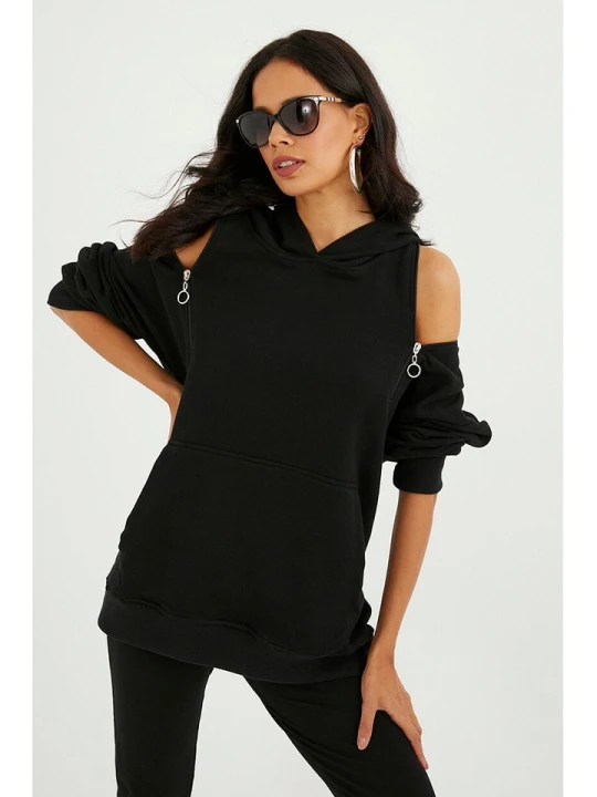 Zdjęcie produktu Milan Kiss Bluza w kolorze czarnym rozmiar: XL