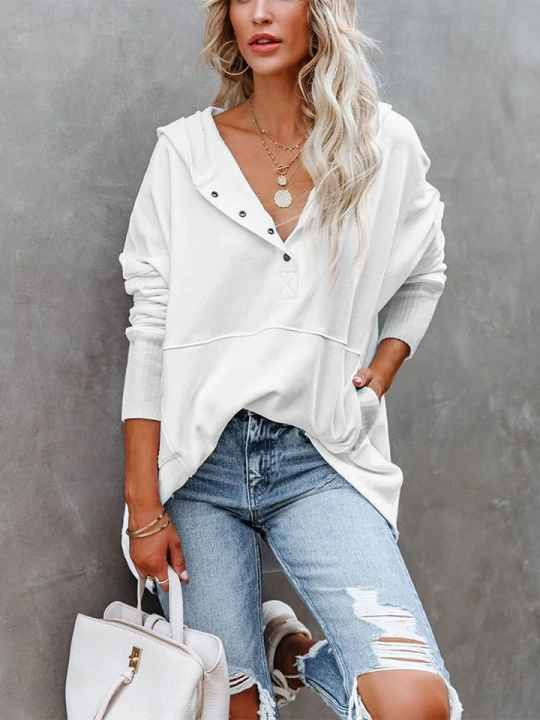 Zdjęcie produktu Milan Kiss Bluza w kolorze kremowym rozmiar: M