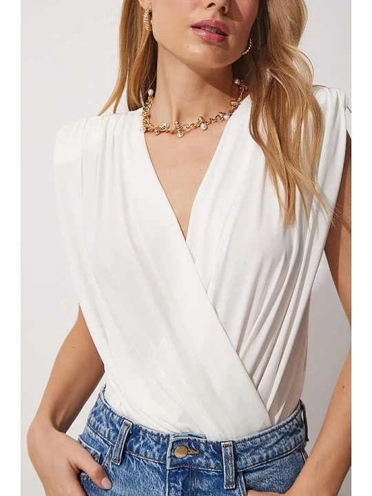 Zdjęcie produktu Milan Kiss Bluzka w kolorze białym rozmiar: XL