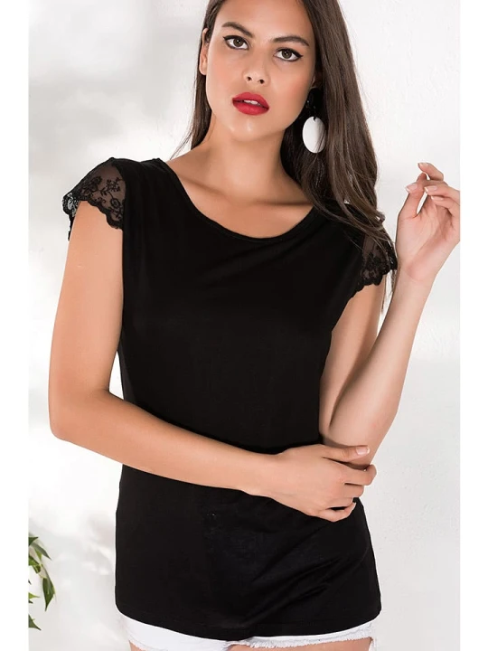 Zdjęcie produktu Milan Kiss Bluzka w kolorze czarnym rozmiar: XL