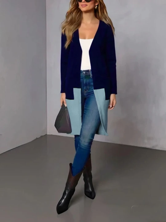 Zdjęcie produktu Milan Kiss Kardigan w kolorze błękitno-granatowym rozmiar: XL