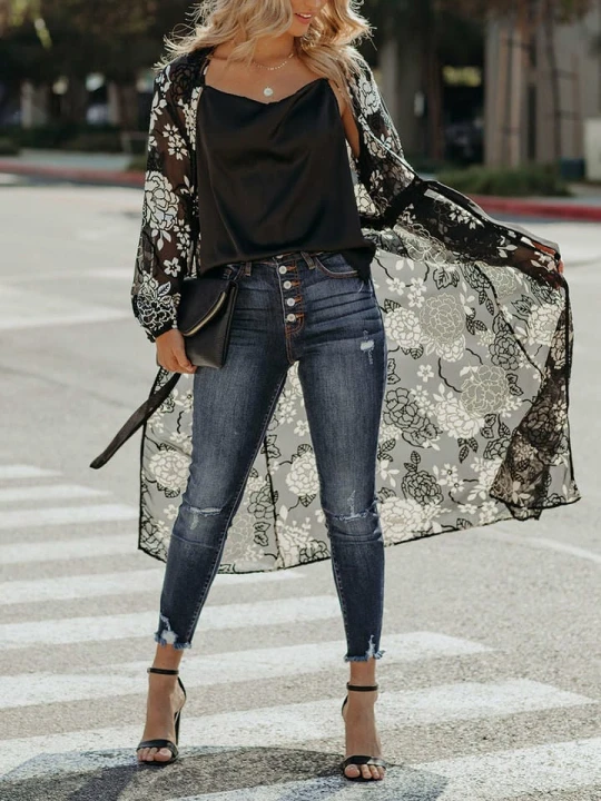 Zdjęcie produktu Milan Kiss Kimono w kolorze czarnym rozmiar: XL