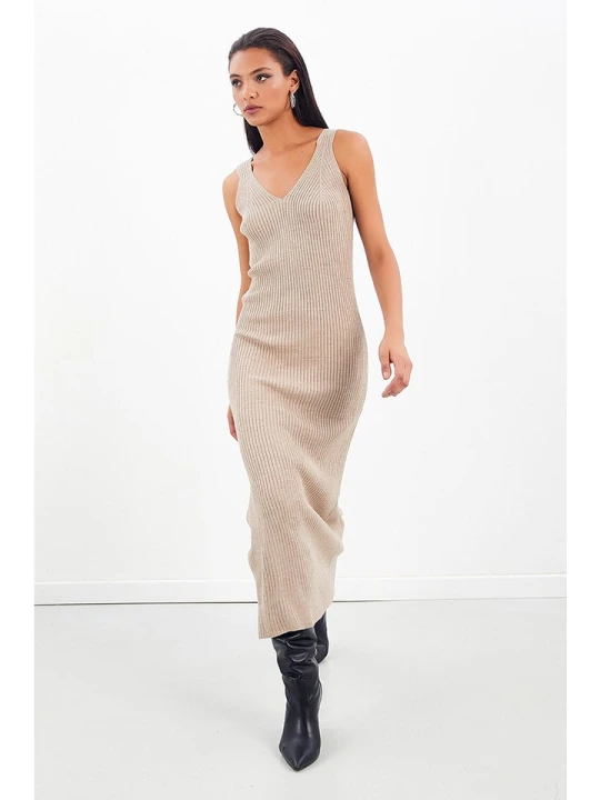 Zdjęcie produktu Milan Kiss Sukienka w kolorze beżowym rozmiar: L