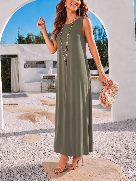 Zdjęcie produktu Milan Kiss Sukienka w kolorze khaki rozmiar: S