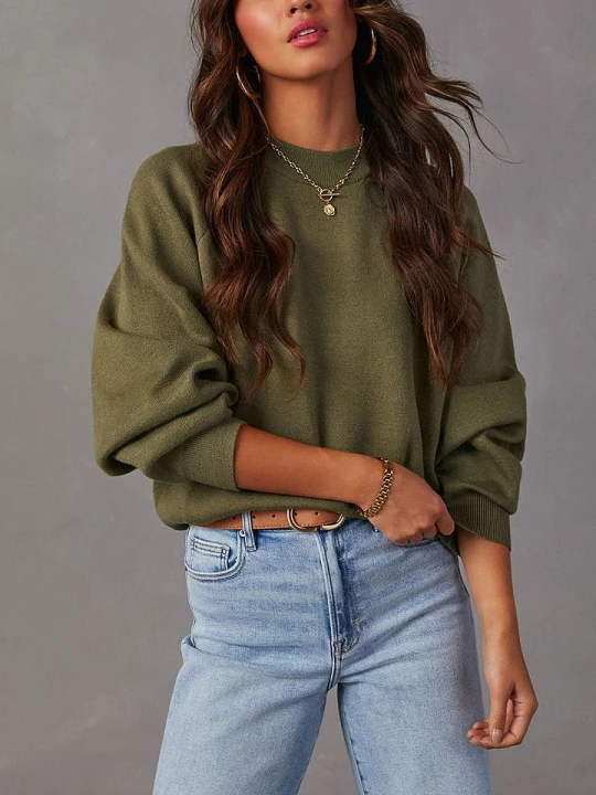 Zdjęcie produktu Milan Kiss Sweter w kolorze khaki rozmiar: XL