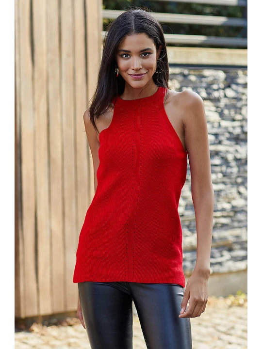 Zdjęcie produktu Milan Kiss Top w kolorze czerwonym rozmiar: L