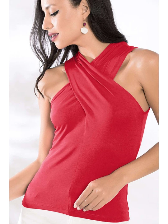 Zdjęcie produktu Milan Kiss Top w kolorze czerwonym rozmiar: M
