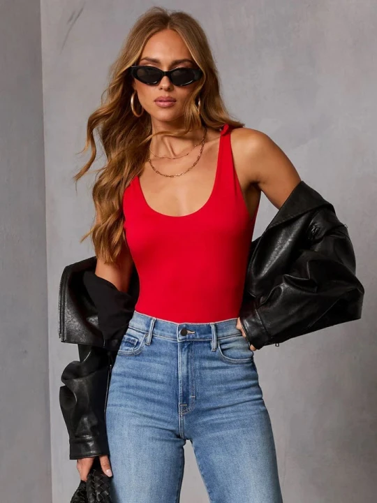 Zdjęcie produktu Milan Kiss Top w kolorze czerwonym rozmiar: M