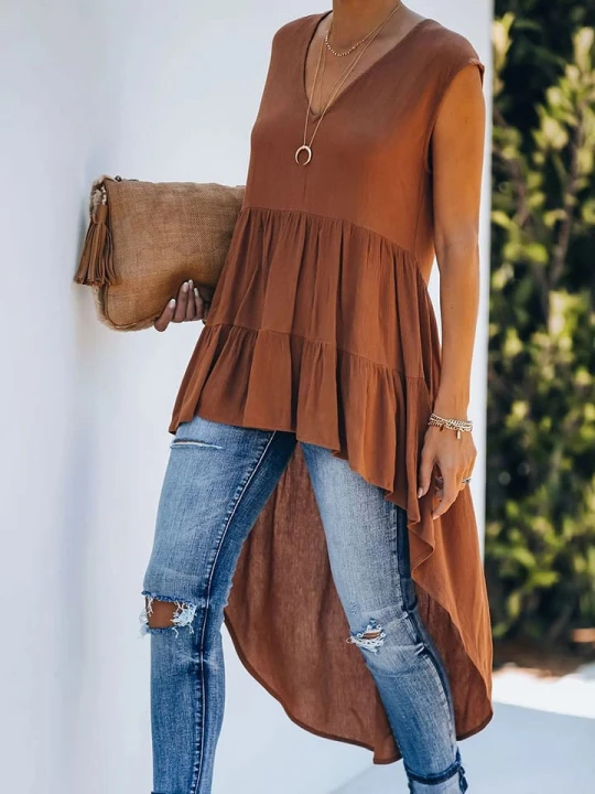 Zdjęcie produktu Milan Kiss Top w kolorze jasnobrązowym rozmiar: S