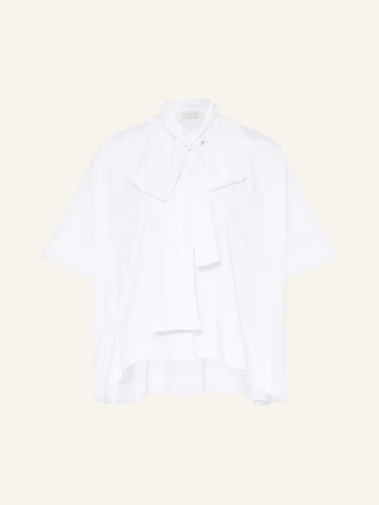 Zdjęcie produktu Milano Italy Bluzka Oversize Z Odpinanym Kołnierzykiem weiss BIAŁY